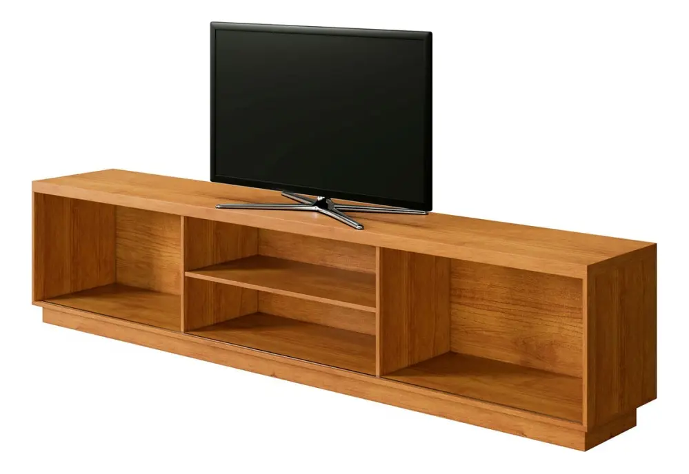 Rack Mavaular Logan Naturalle para TV até 75 Polegadas Ripado 2 Portas - Imagem 4