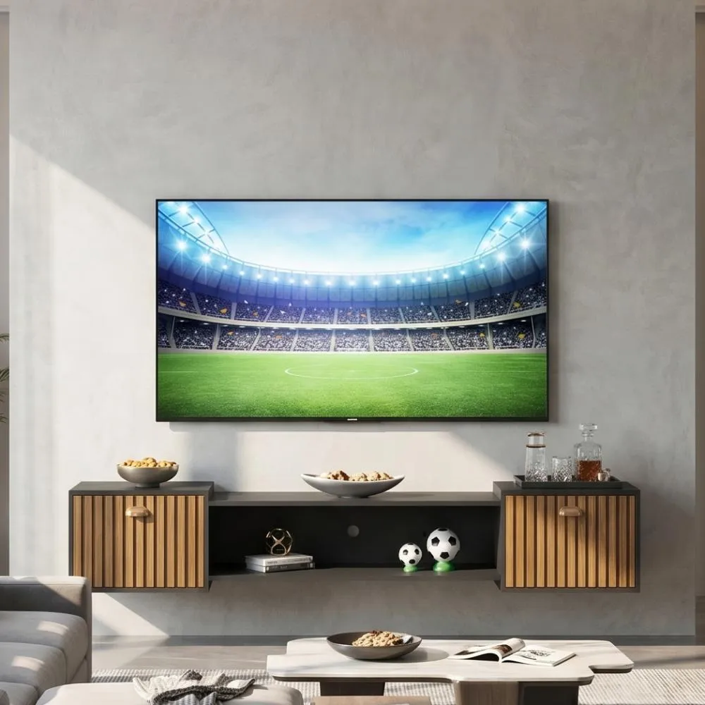 Rack 1.80m Suspenso Copa Do Mundo 2 Portas Para Tv Até 75
