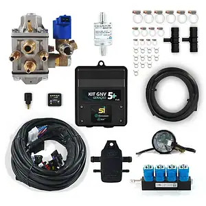 Kit Gnv 5+ 4 Cilindros 5a Geração Padrão C/ Redutor Sgv