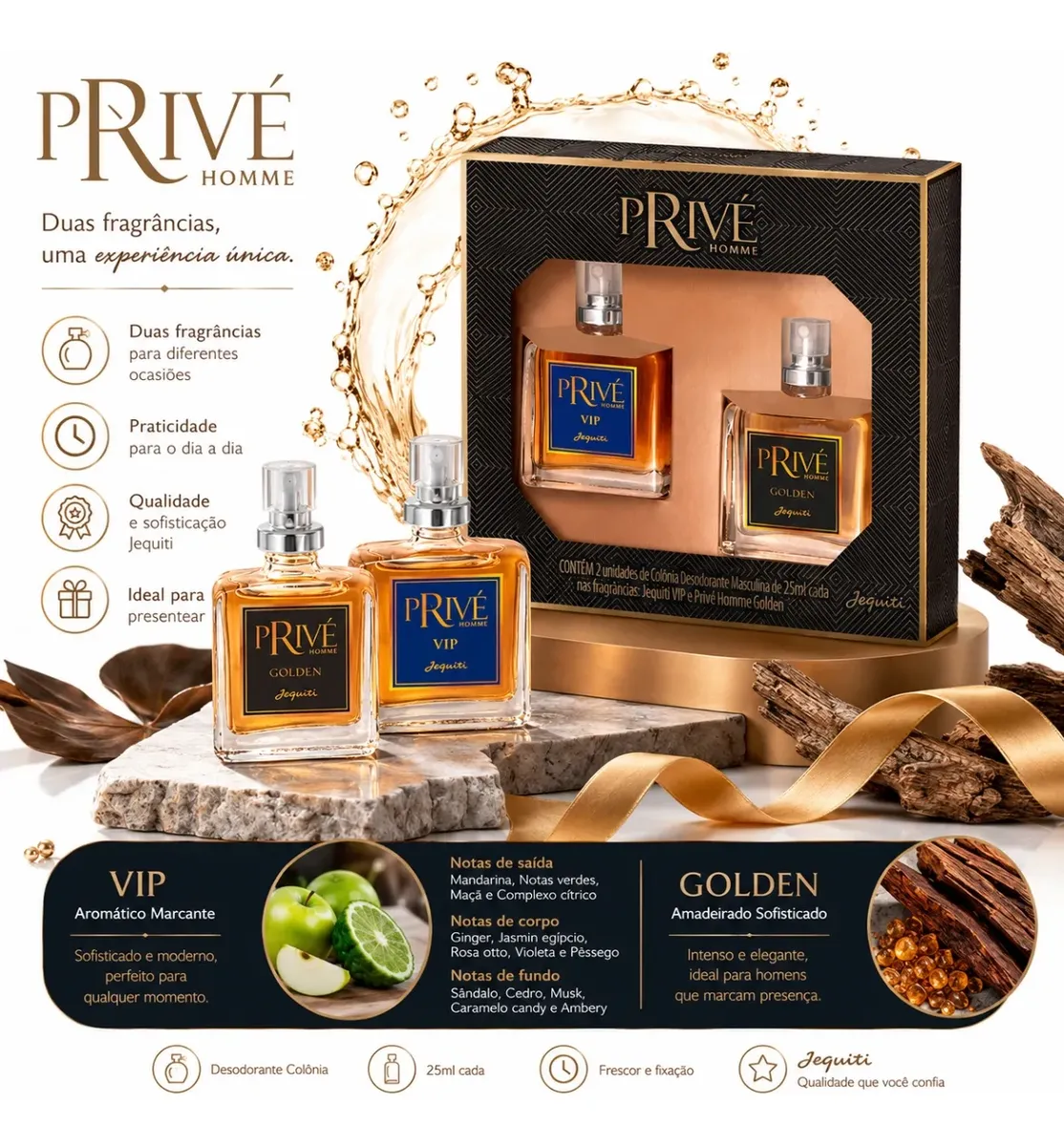 Kit Estojo Privé Homme 2x25ml - Jequiti - Imagem 3