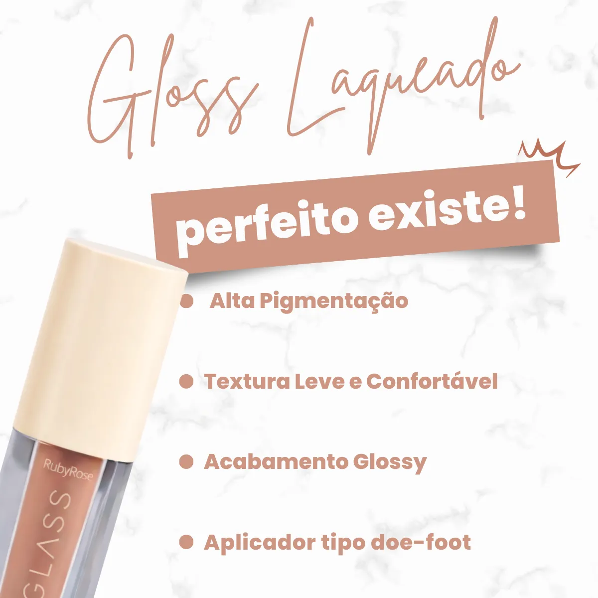 Gloss Laqueado Glass - Escolha Sua Cor - Ruby Rose - Imagem 6