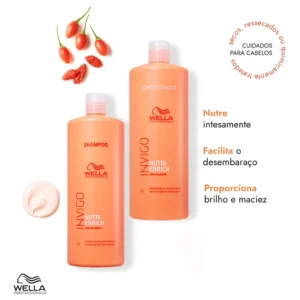 Kit Wella Invigo Nutri Enrich Shampoo Condicionador E Válvulas